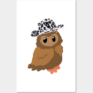 Cowboy owl Posters and Art